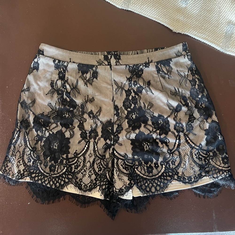 Black Lace Shorts